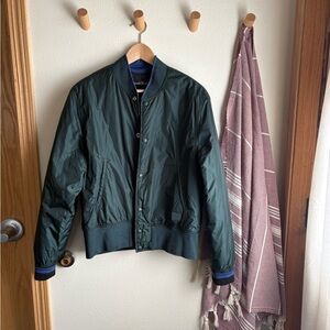 Acne Studios Green Reversible Bomber Jacket